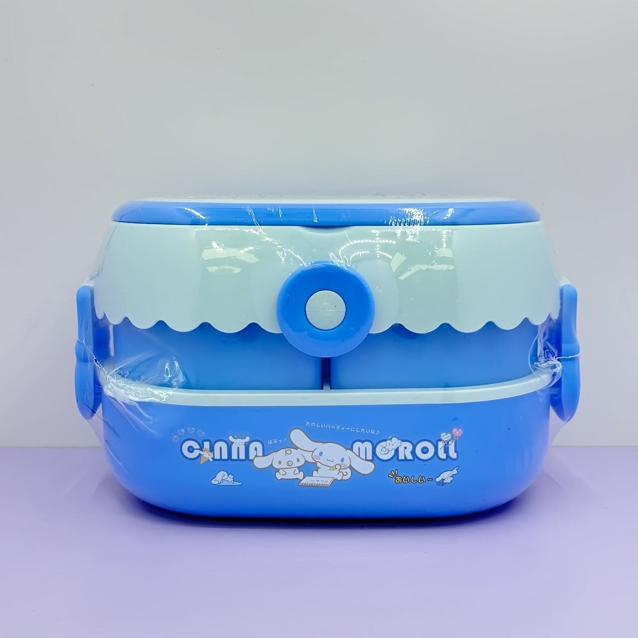 Sanrio Kuromi Bento Lunch Box with Cutlery – Large Capacity, Cute Anime 2-Tier, Portable for School, Office, Gift for Collectors