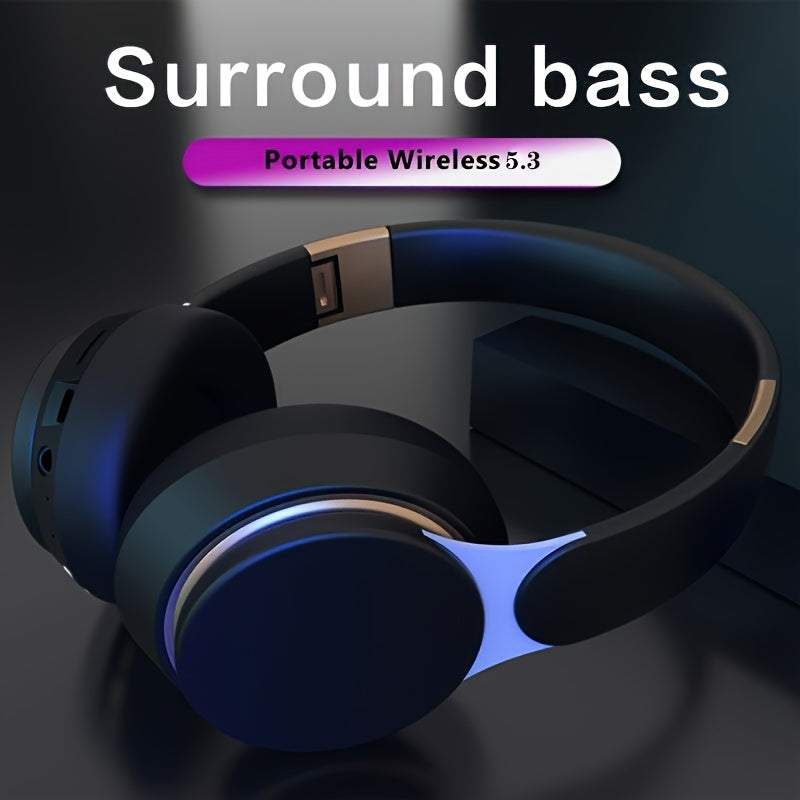 Wireless Over Ear Headphones – Foldable with Mic, FM Radio, AUX & TF Card Support