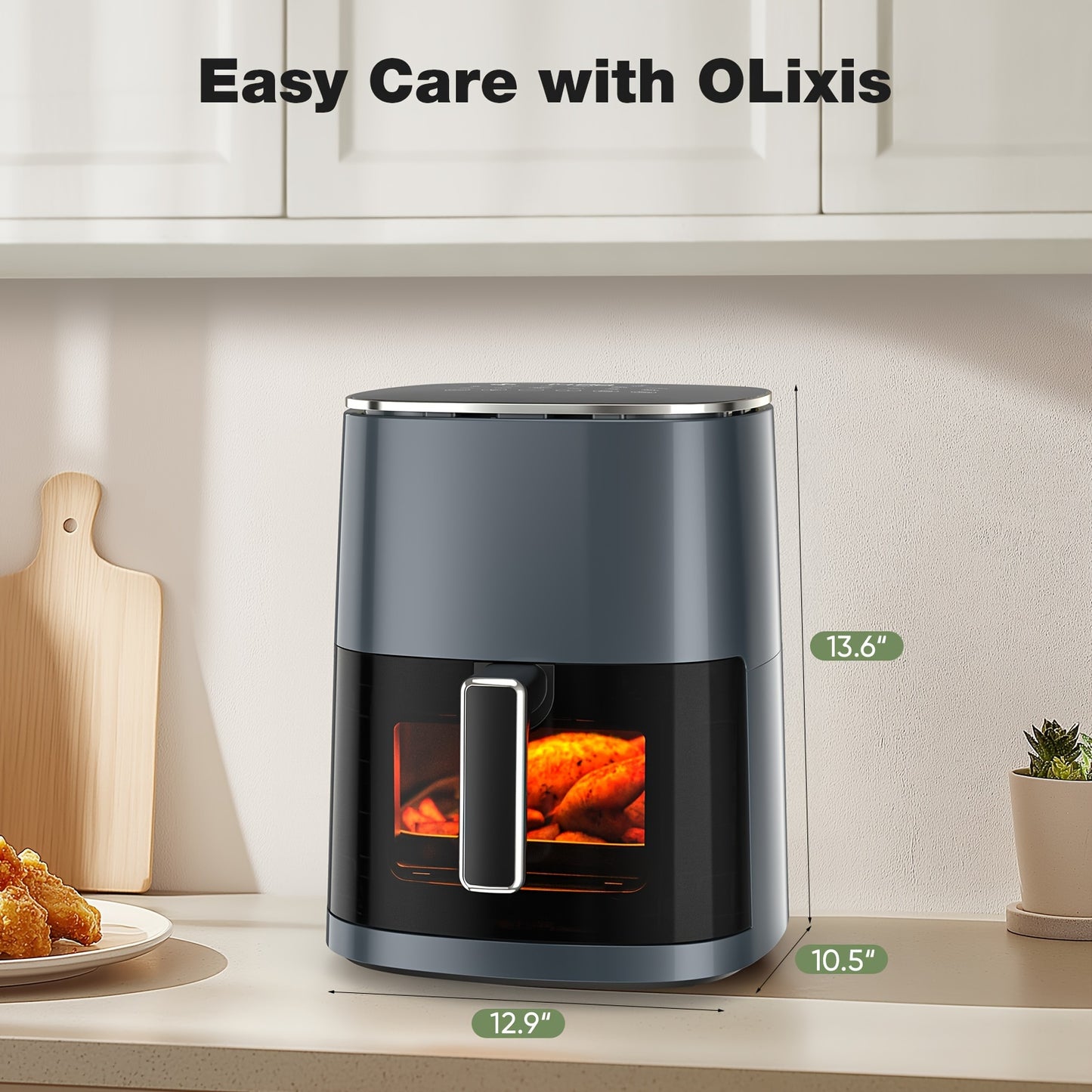 6 Qt 12-in-1 Air Fryer Oven with Digital Controls & Presets