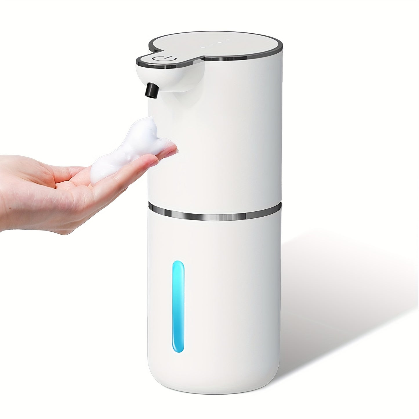 Automatic Touchless Foaming Soap Dispenser – 13.5oz, USB Rechargeable, 4-Level Adjustable