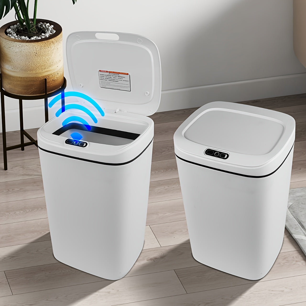 Smart Motion Sensor Trash Can – Hands-Free Electric Bin for Kitchen, Bathroom, Office