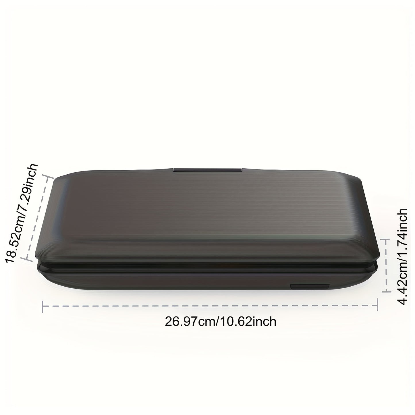 11.5" Portable DVD Player, 9.5" Swivel Screen, 5Hr Battery, Car/Home, CD/DVD/USB/SD, Region Free – Black