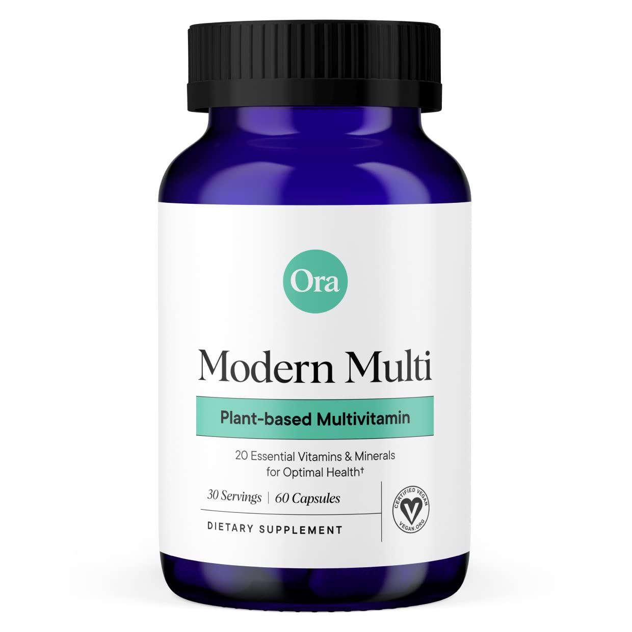 Ora Organic Multivitamin – Plant-Based Daily Support (60 Vegan Capsules)