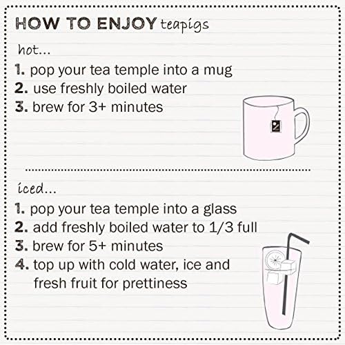 Teapigs Blackcurrant and Raspberry Cold Brew Tea Bags (1 Pack of 10 Tea Bags)