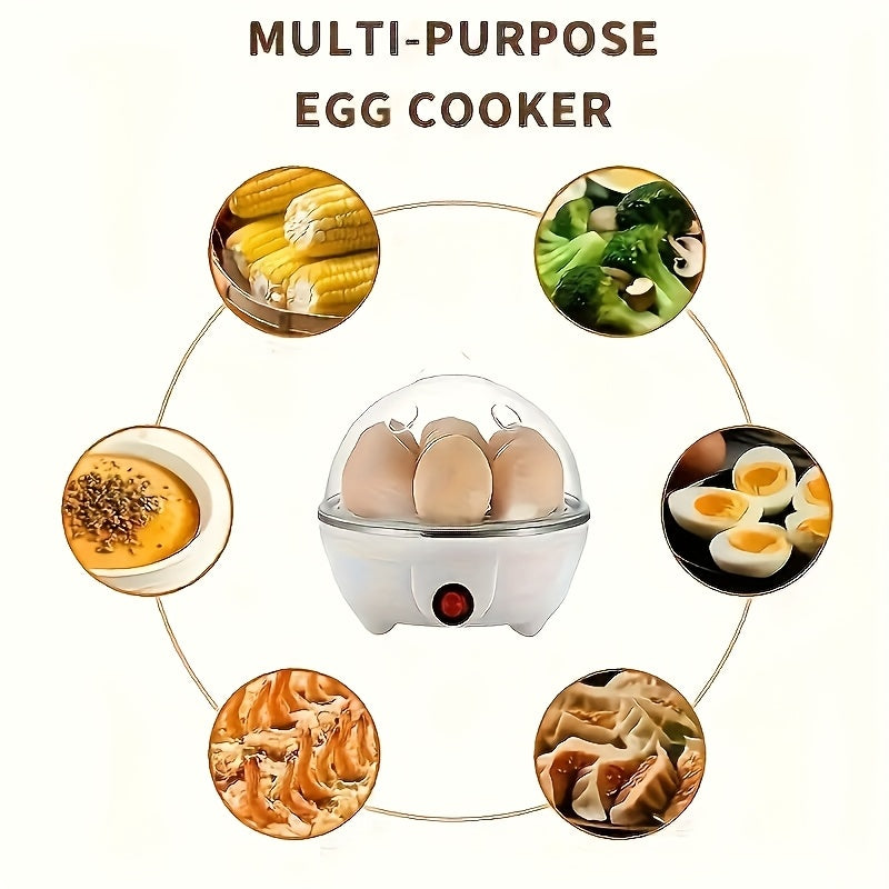 Electric Egg Boiler 7-Egg Cooker Steamer – Quick & Oil-Free