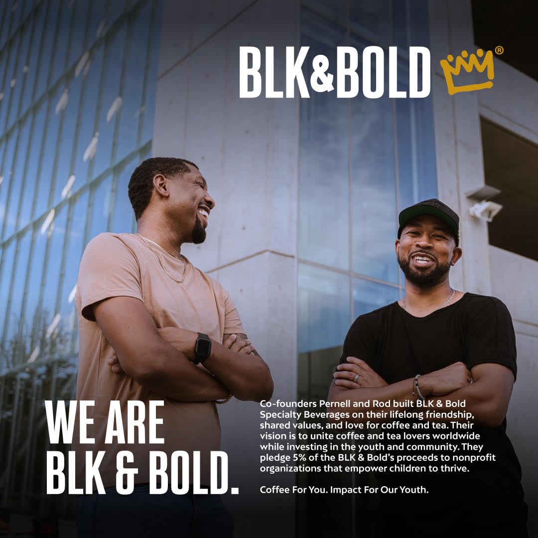 BLK & Bold Rise & GRND – Medium Roast Ground Coffee (2×12oz)