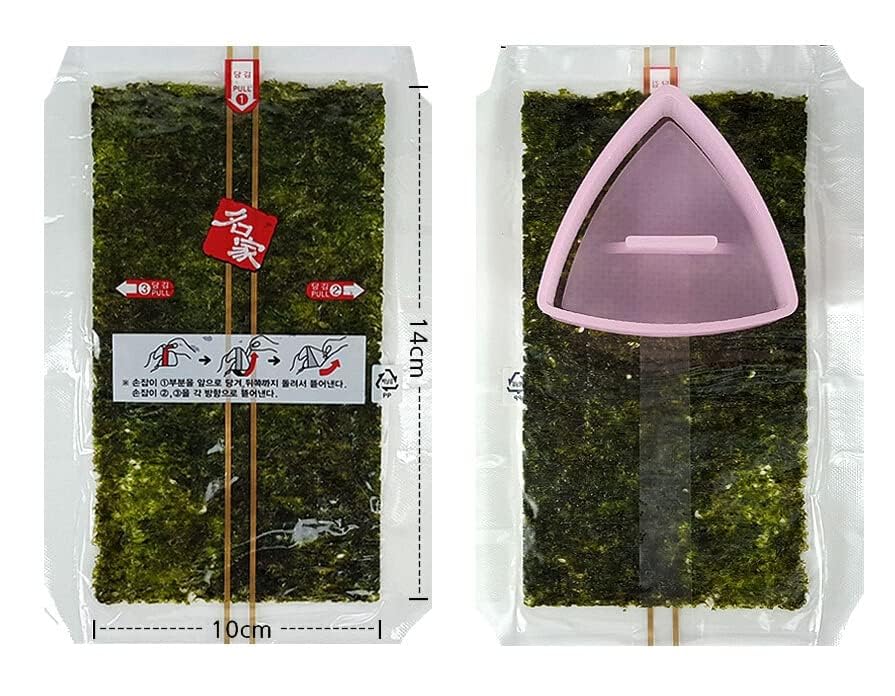 Minecook Nori Seaweed for Onigiri & Samgak Gimbap – 50 Sheets with Rice Mold