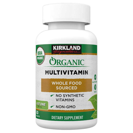 Kirkland Signature USDA Organic Multivitamin 80 Coated Tablets