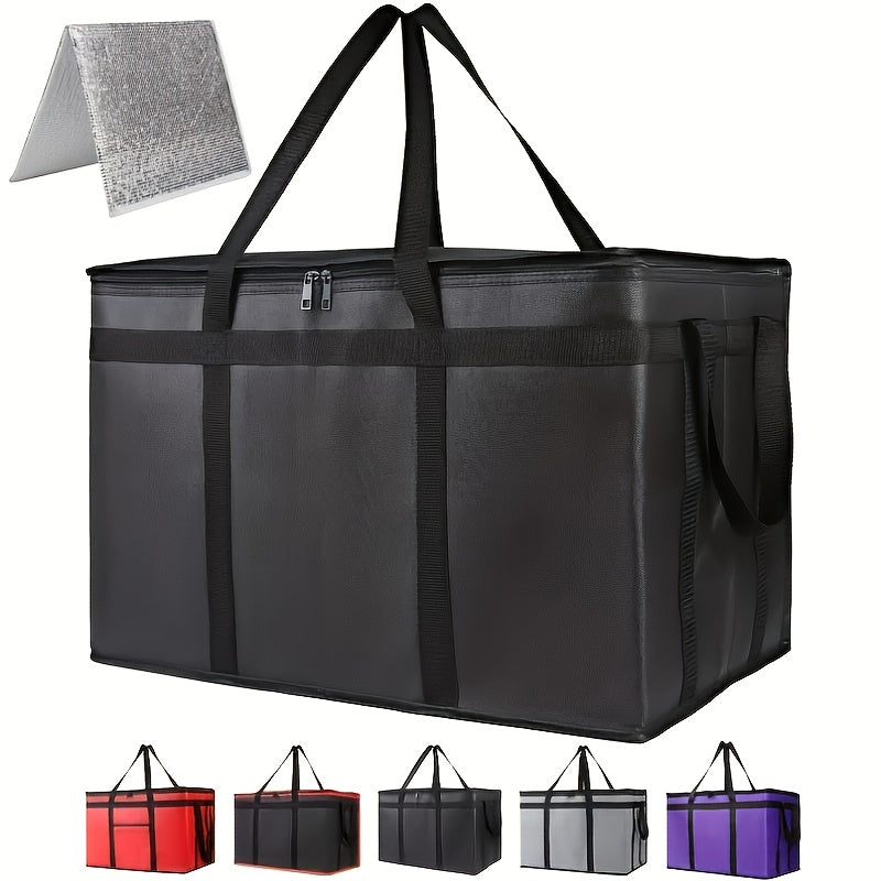 XXXL Insulated Food Delivery Bag, Thermal Leakproof Catering Tote, Reusable