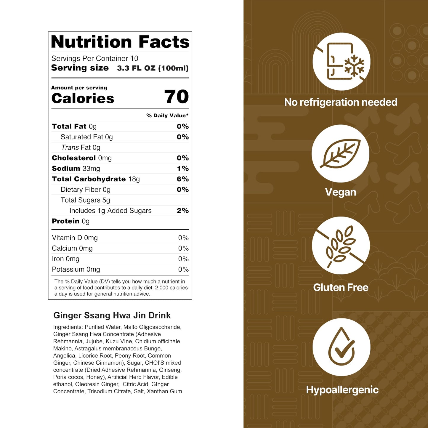 Kwangdong Ssang Hwa Jin Ginger – Vitality Tea (10-Pack)