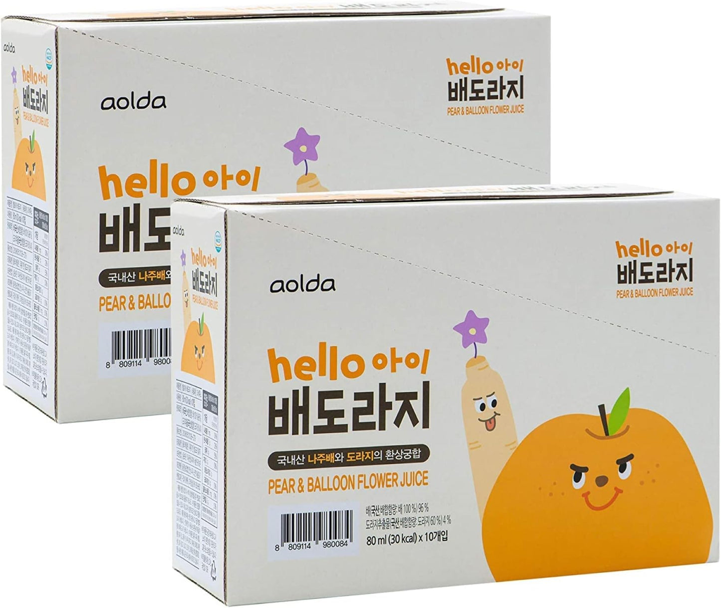 Natural Bellflower & Pear Juice – Kid-Friendly Korean Drink (20 Bags)