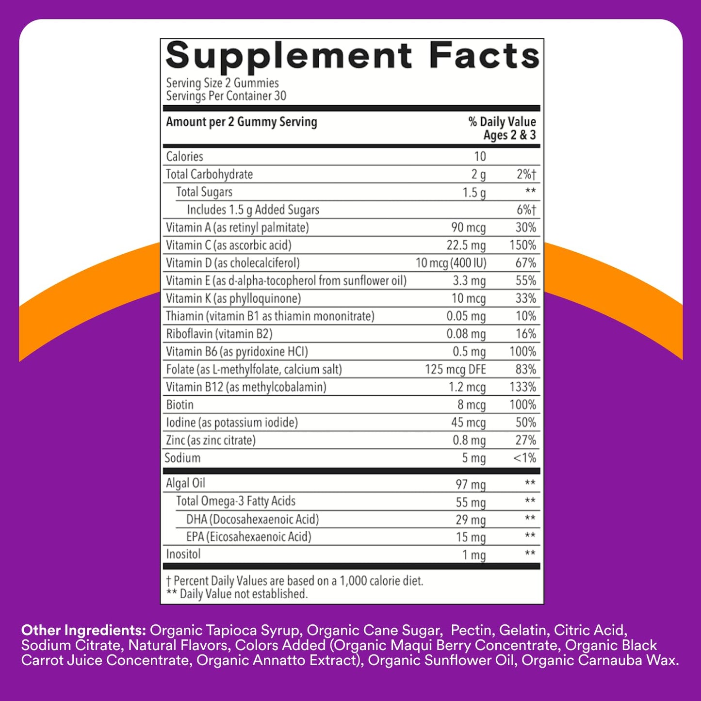 SmartyPants Toddler Multivitamin – Omega-3 + Essential Nutrients Gummies (60 ct)