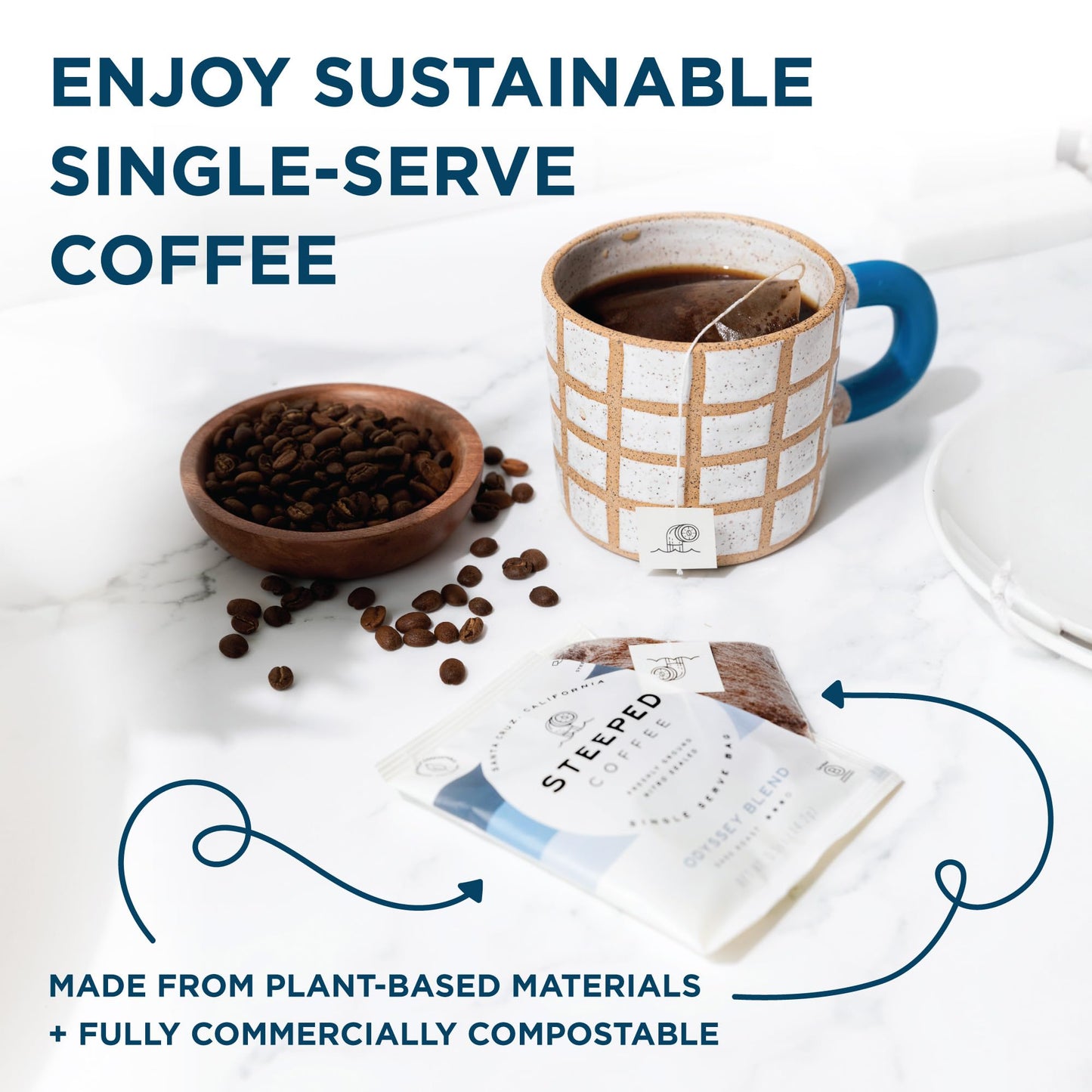 Single-Serve Steeped Coffee (8-Pack) – Eco & Travel Friendly