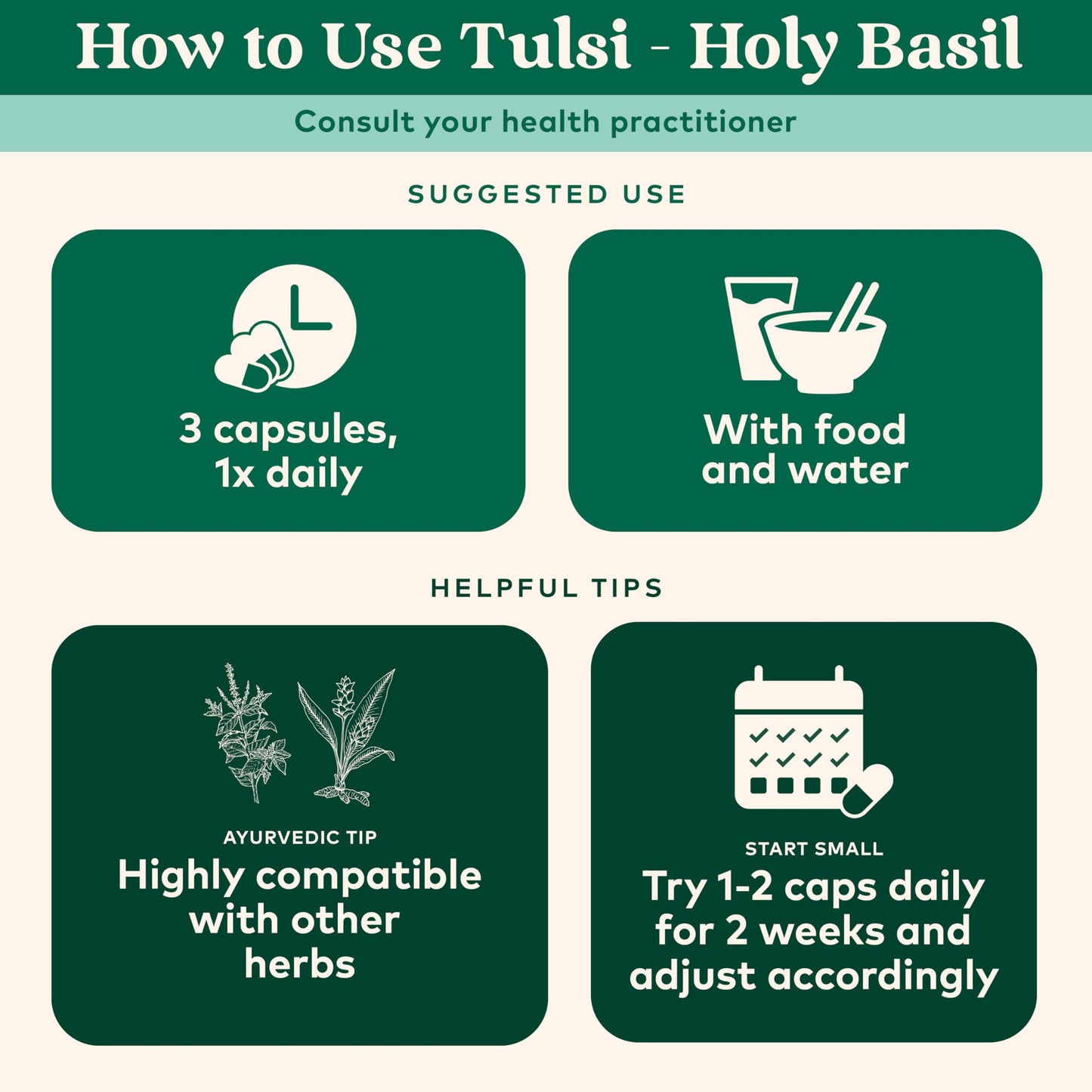 ORGANIC INDIA Tulsi Capsules – Holy Basil for Immunity & Stress (90 ct)
