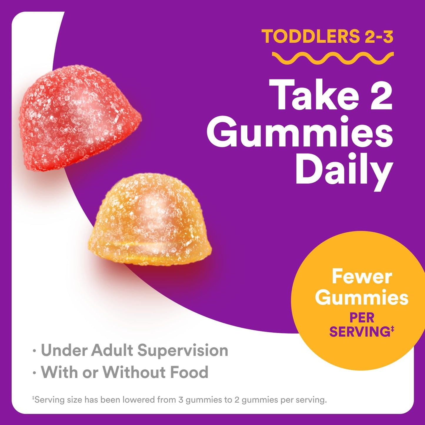 SmartyPants Toddler Multivitamin – Omega-3 + Essential Nutrients Gummies (60 ct)