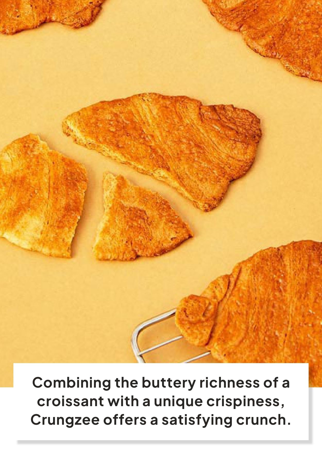Korean Crungji Croissant Snack – Crispy, Buttery, TikTok Viral Treat (10 Pack)
