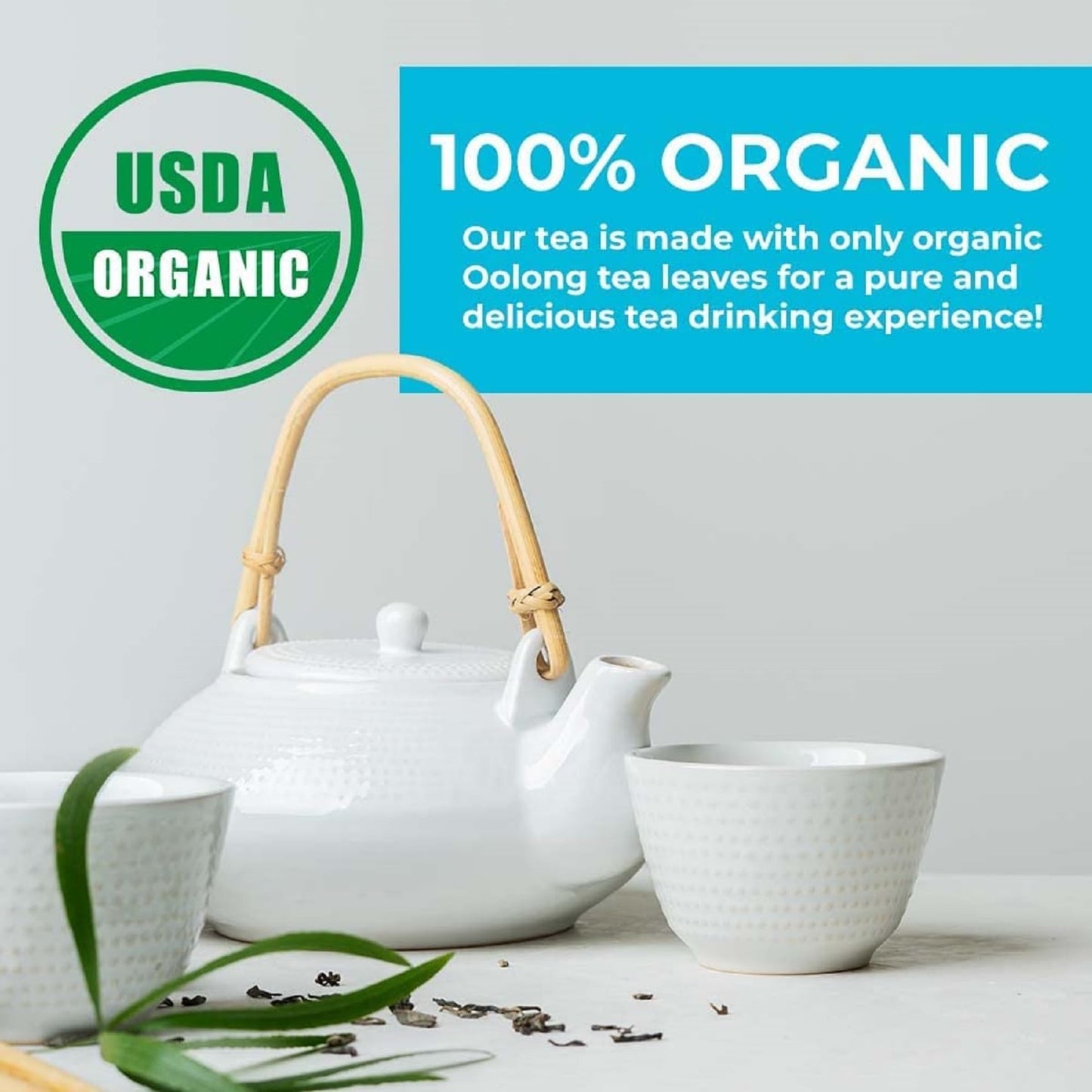 Prince of Peace Organic Oolong – 100 Tea Bags, Smooth Black Tea, Low Caffeine