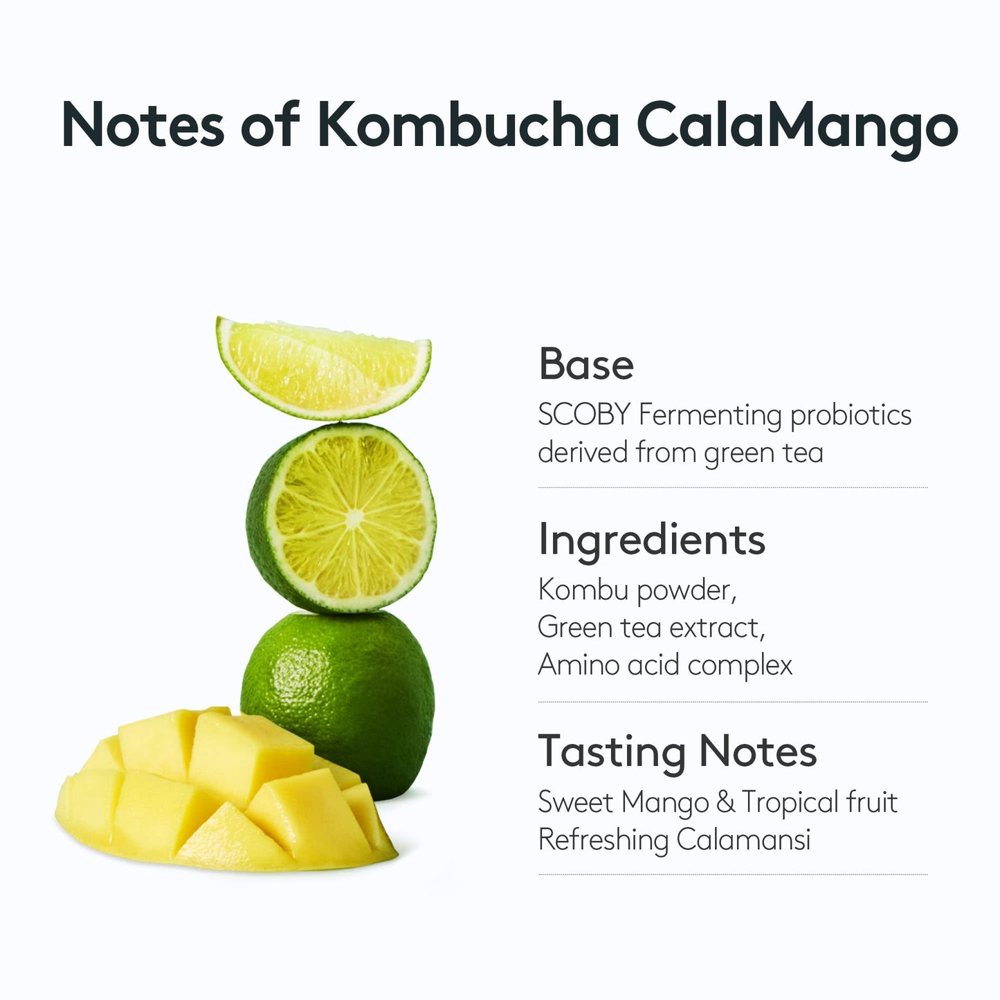 OSULLOC Calamango Kombucha – Sparkling Calamansi & Mango Tea Powder, 10 Sticks