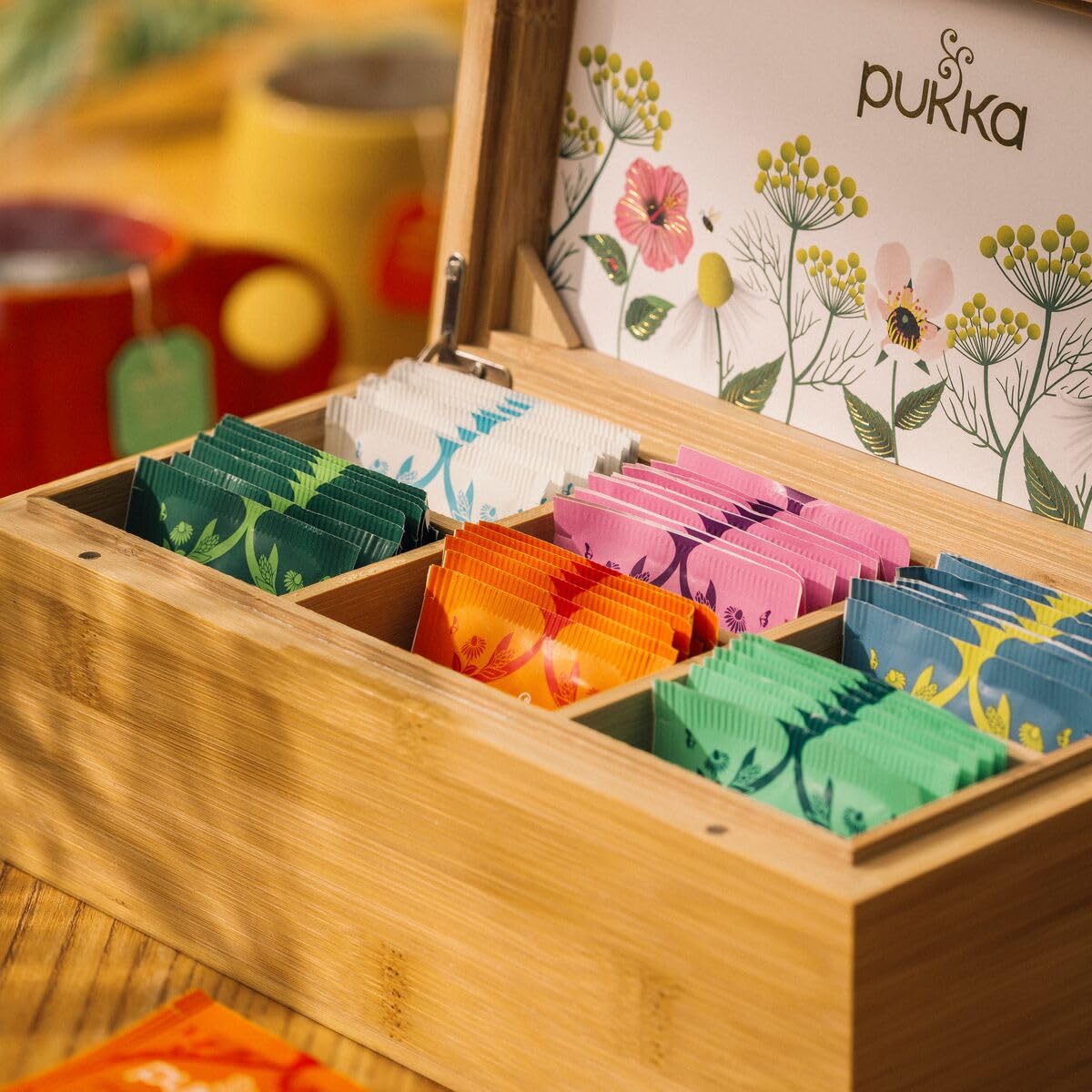Pukka Discovery Chest – Organic Herbal Tea Gift in Bamboo Box (42 Bags)