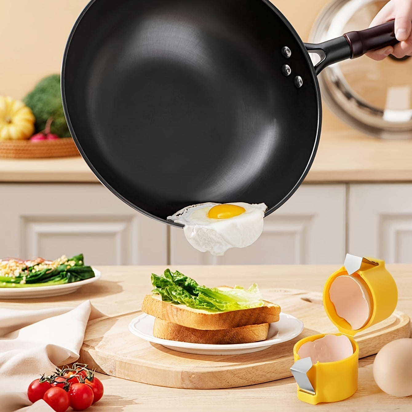 3PCS Egg Shell Opener – Handheld Egg Cracker, Cutter & Separator for Cooking or Camping