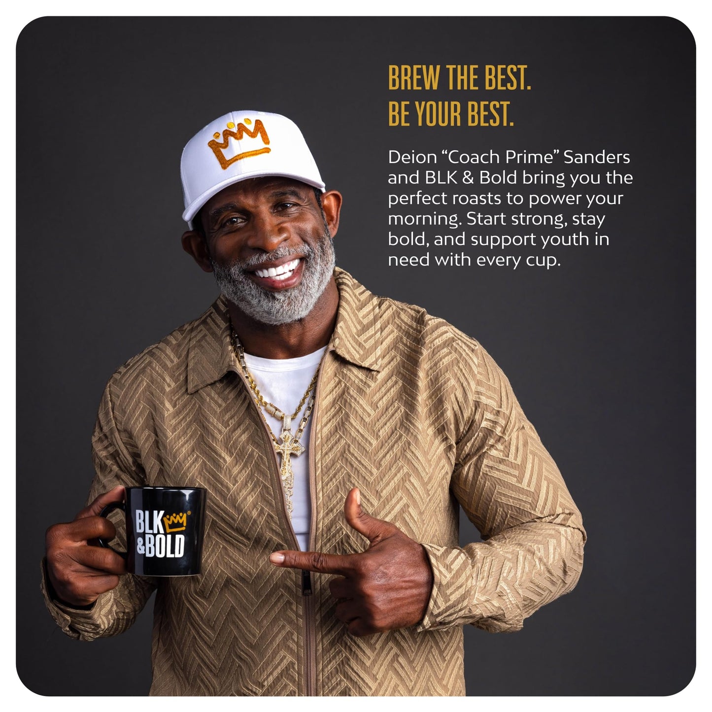 BLK & Bold Rise & GRND – Medium Roast Ground Coffee (2×12oz)