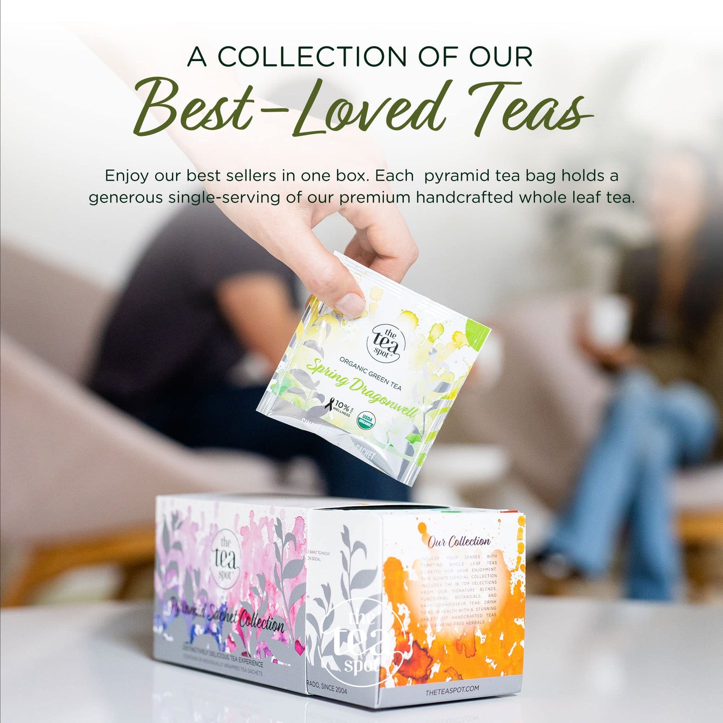 The Tea Spot – Loose Leaf Tea Sampler (Pyramid Sachets, 16 Count)