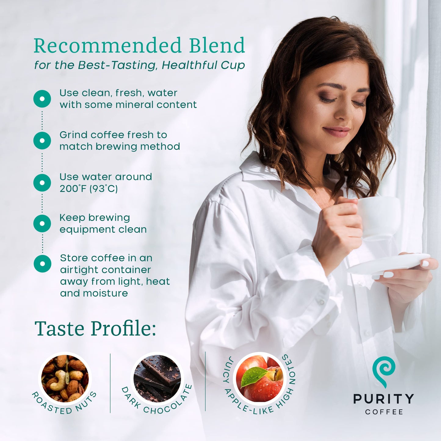 Purity Coffee FLOW Medium Roast – USDA Organic Specialty Grade Arabica, 12oz Bag