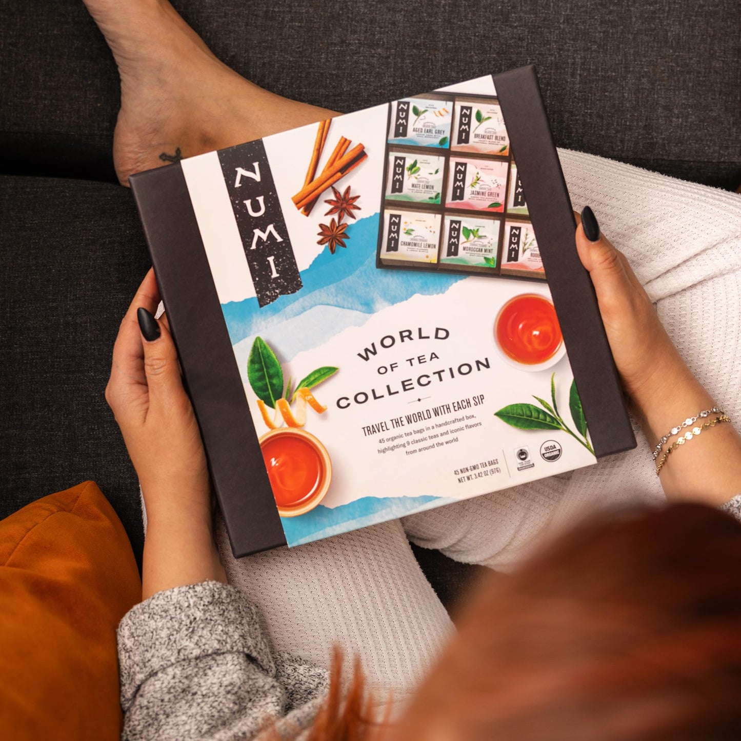 Numi World of Tea Gift Set – 45 Fair Trade Organic Tea Bags