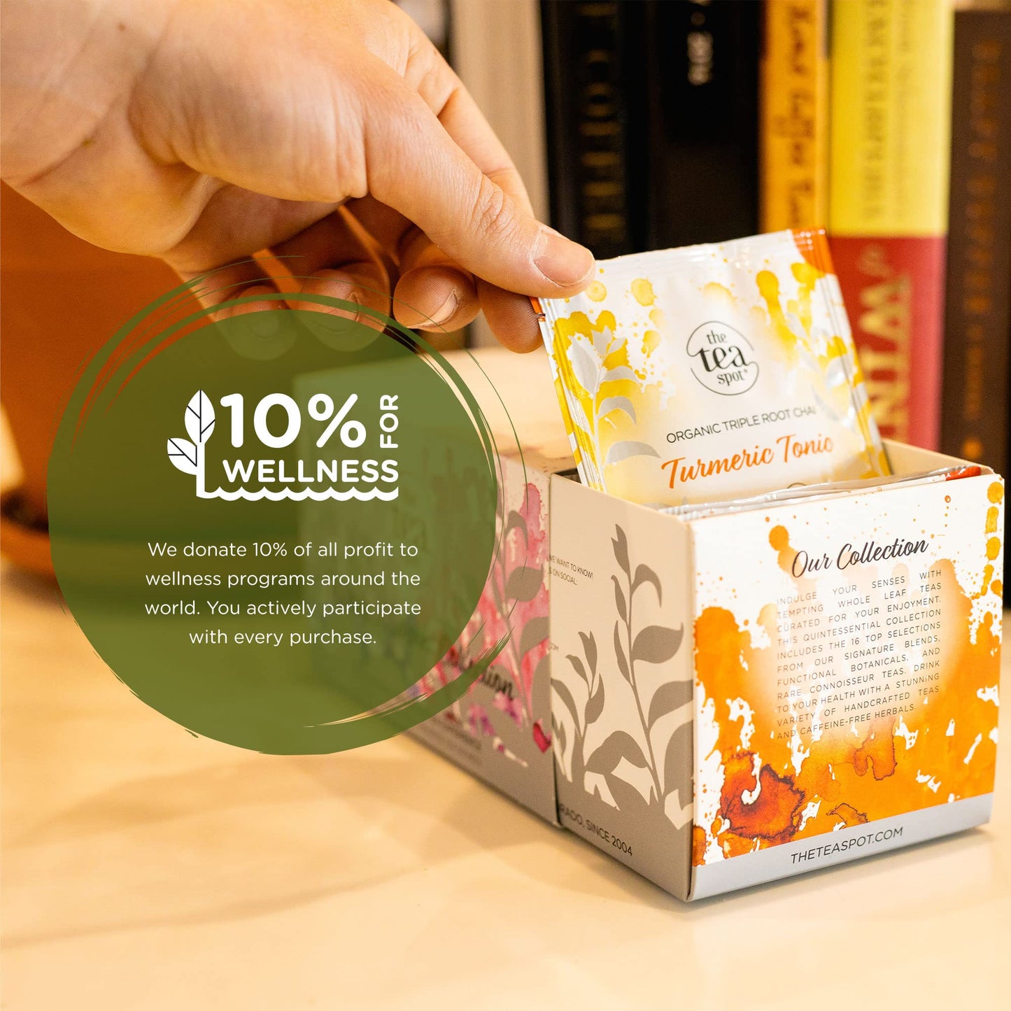 The Tea Spot – Loose Leaf Tea Sampler (Pyramid Sachets, 16 Count)