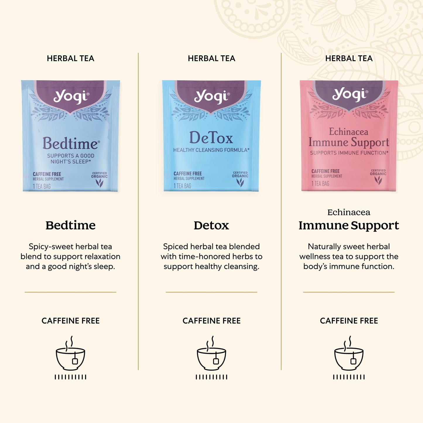 Yogi Organic Wellness Tea Gift Box – 45 Assorted Herbal, Green & Black Bags
