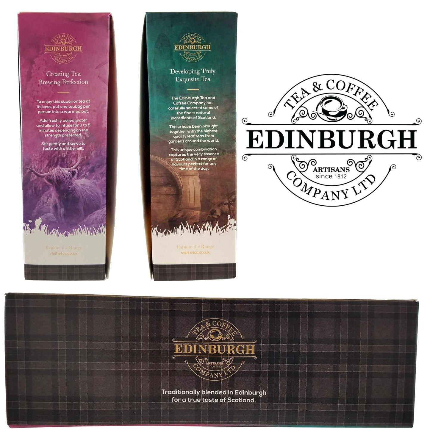 Scottish Tea Sampler – 4 Flavor Variety (40 Sachets)