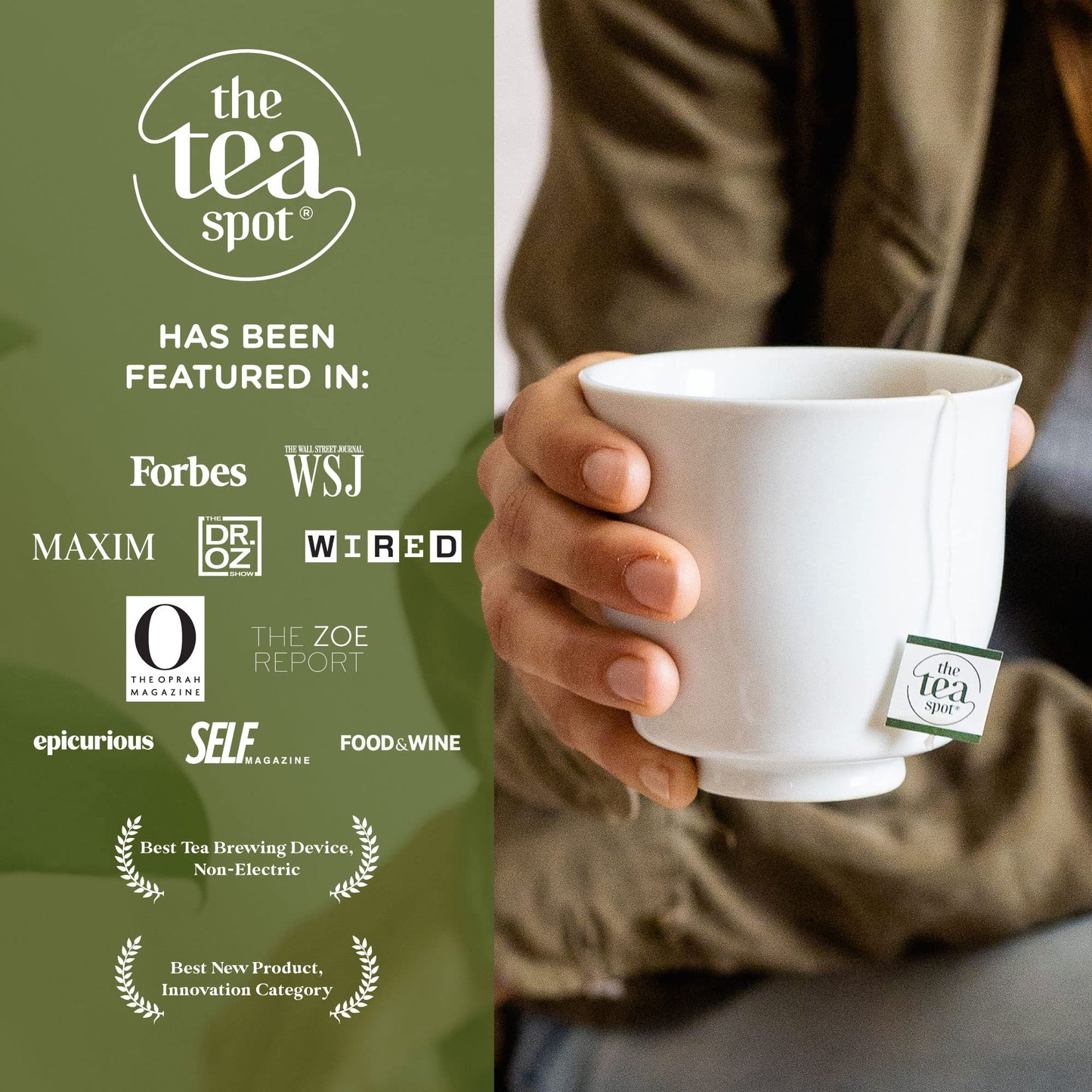The Tea Spot – Loose Leaf Tea Sampler (Pyramid Sachets, 16 Count)