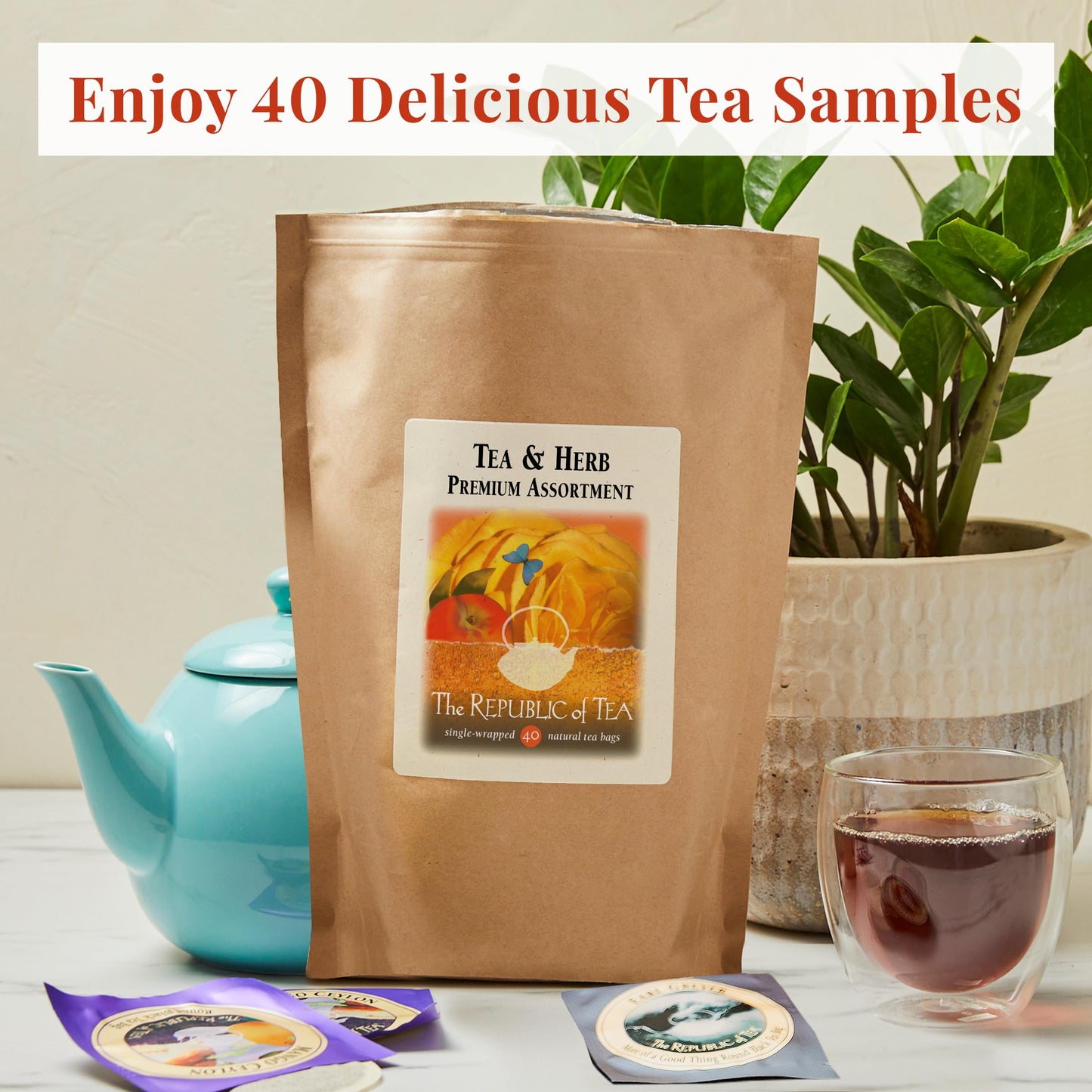 Republic of Tea – 40 Premium Assorted Tea Bags