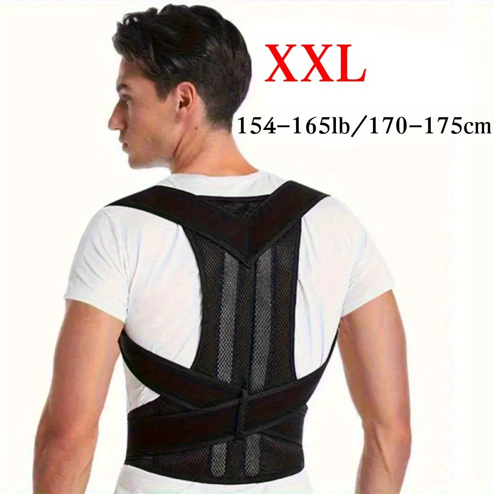 Full Back Support Posture Brace – Adjustable Shoulder, Lumbar & Waist Support for Men & Women