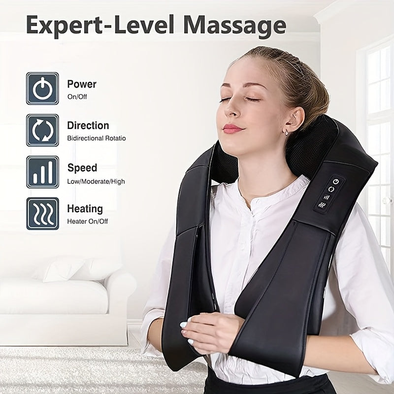 Portable Electric Neck Massager – Deep Kneading & Acupressure for Neck, Back & Shoulders