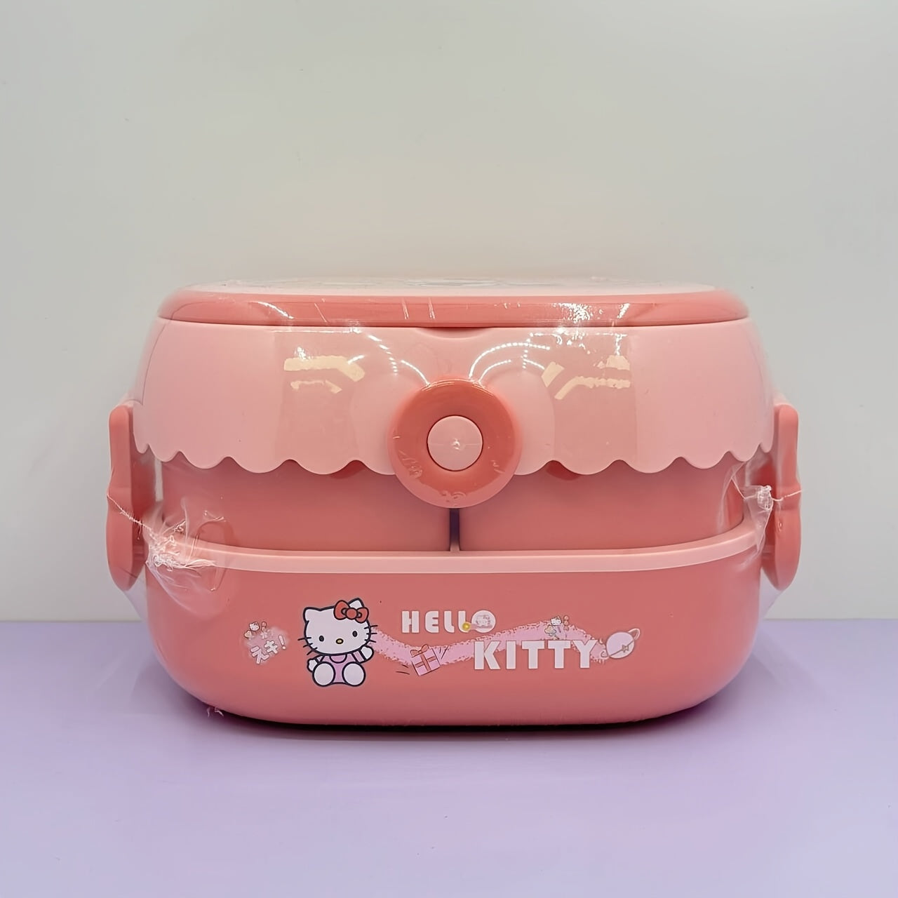 Sanrio Kuromi Bento Lunch Box with Cutlery – Large Capacity, Cute Anime 2-Tier, Portable for School, Office, Gift for Collectors