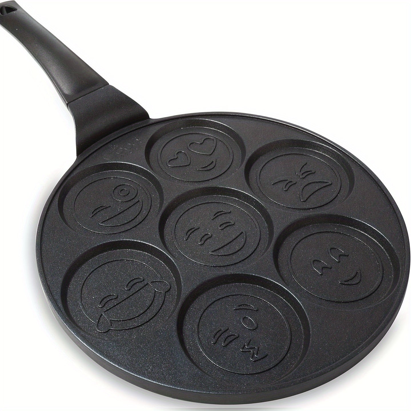 7-Hole Nonstick Pancake & Crepe Pan – Detachable Handle, Gas Stove & Oven Safe