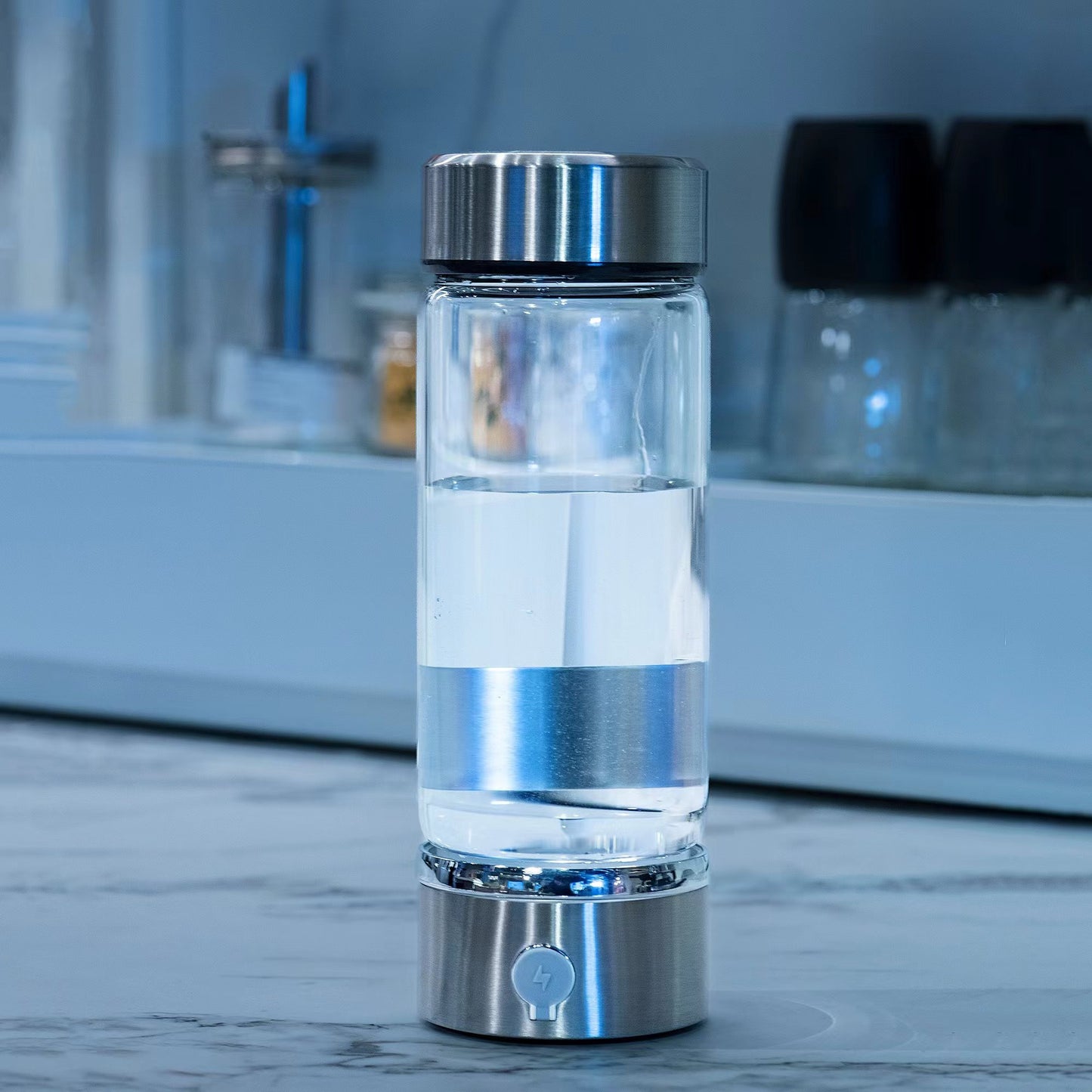 MSWJO Advanced Hydrogen Water Bottle – 420ml Portable Ionizer for Healthy Hydration