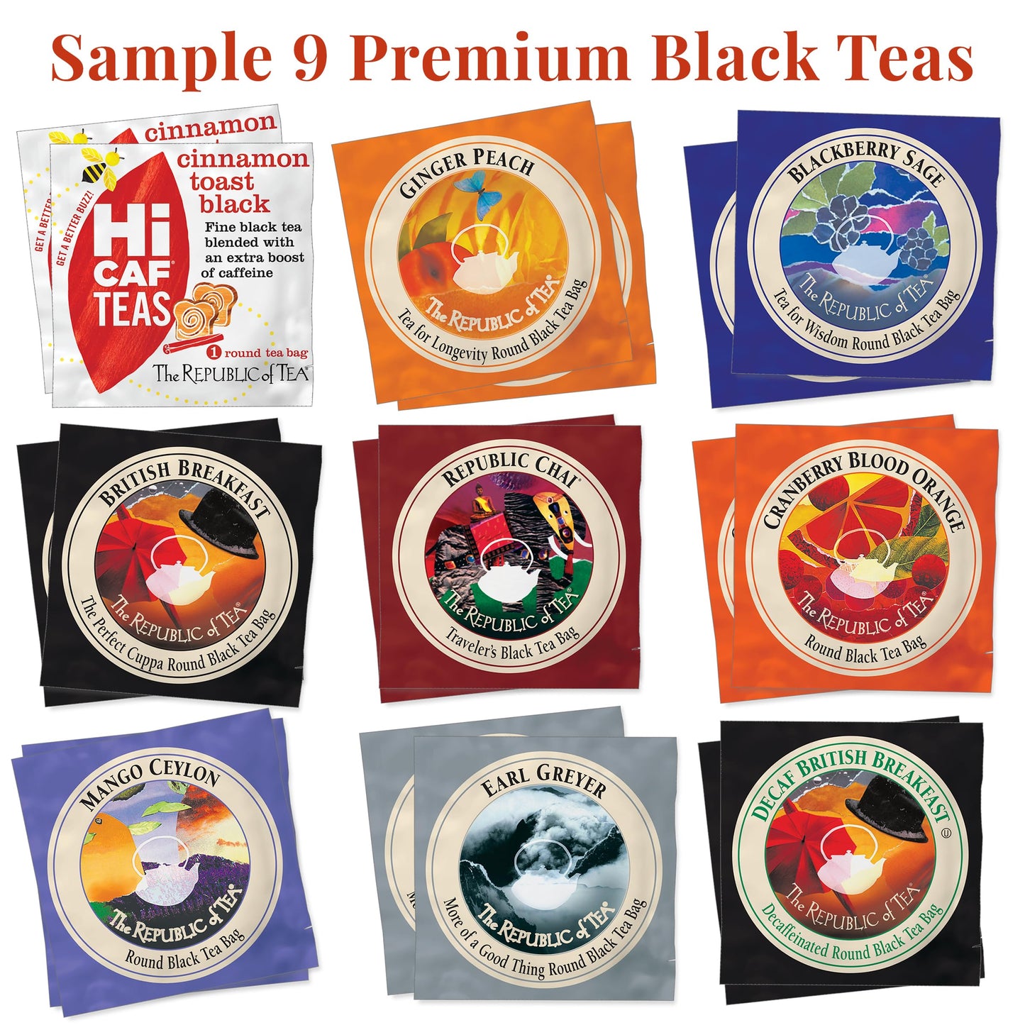 Republic of Tea – 40 Premium Assorted Tea Bags