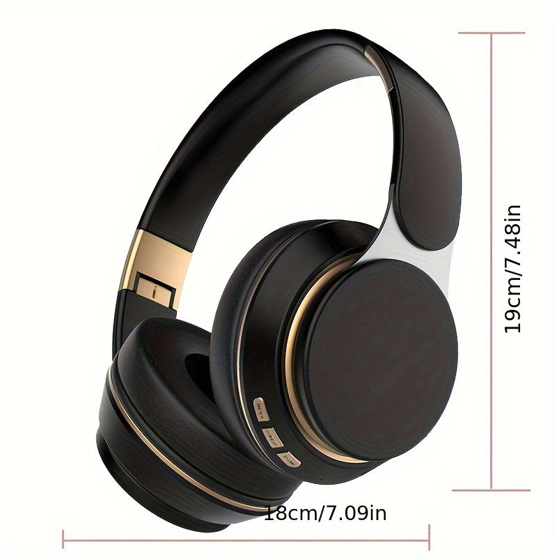 Wireless Over Ear Headphones – Foldable with Mic, FM Radio, AUX & TF Card Support