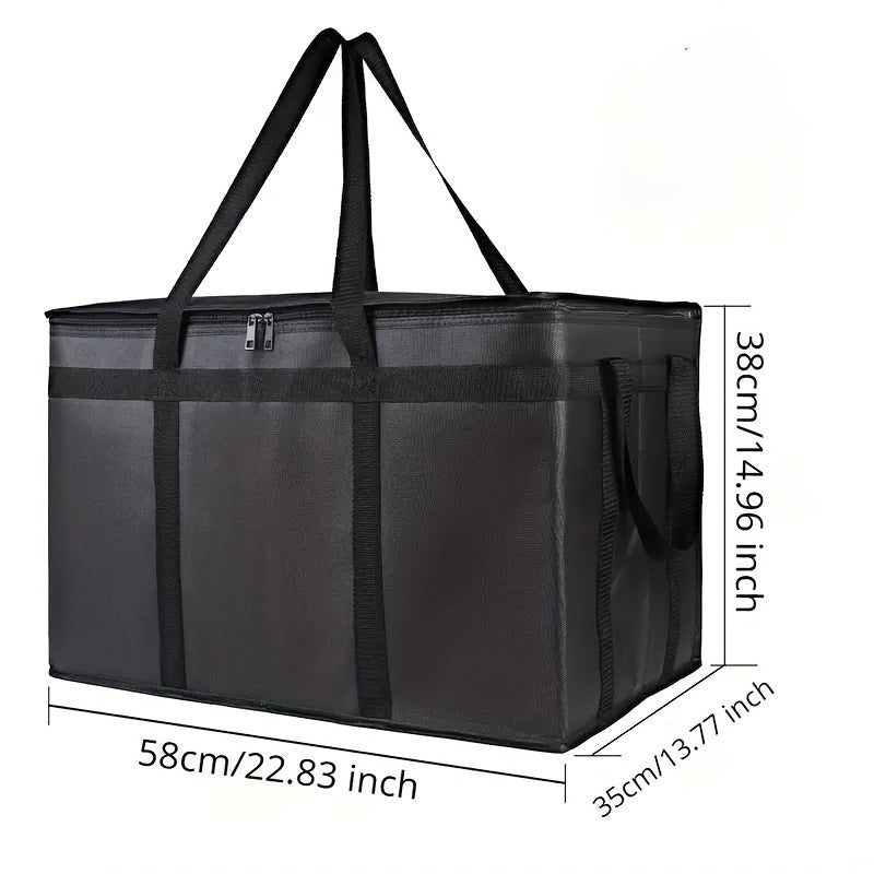 XXXL Insulated Food Delivery Bag, Thermal Leakproof Catering Tote, Reusable