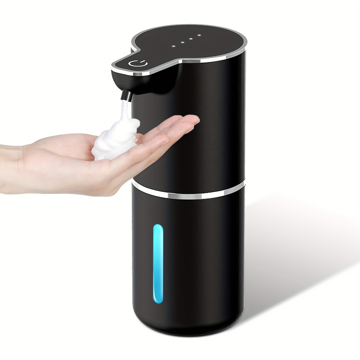 Automatic Touchless Foaming Soap Dispenser – 13.5oz, USB Rechargeable, 4-Level Adjustable