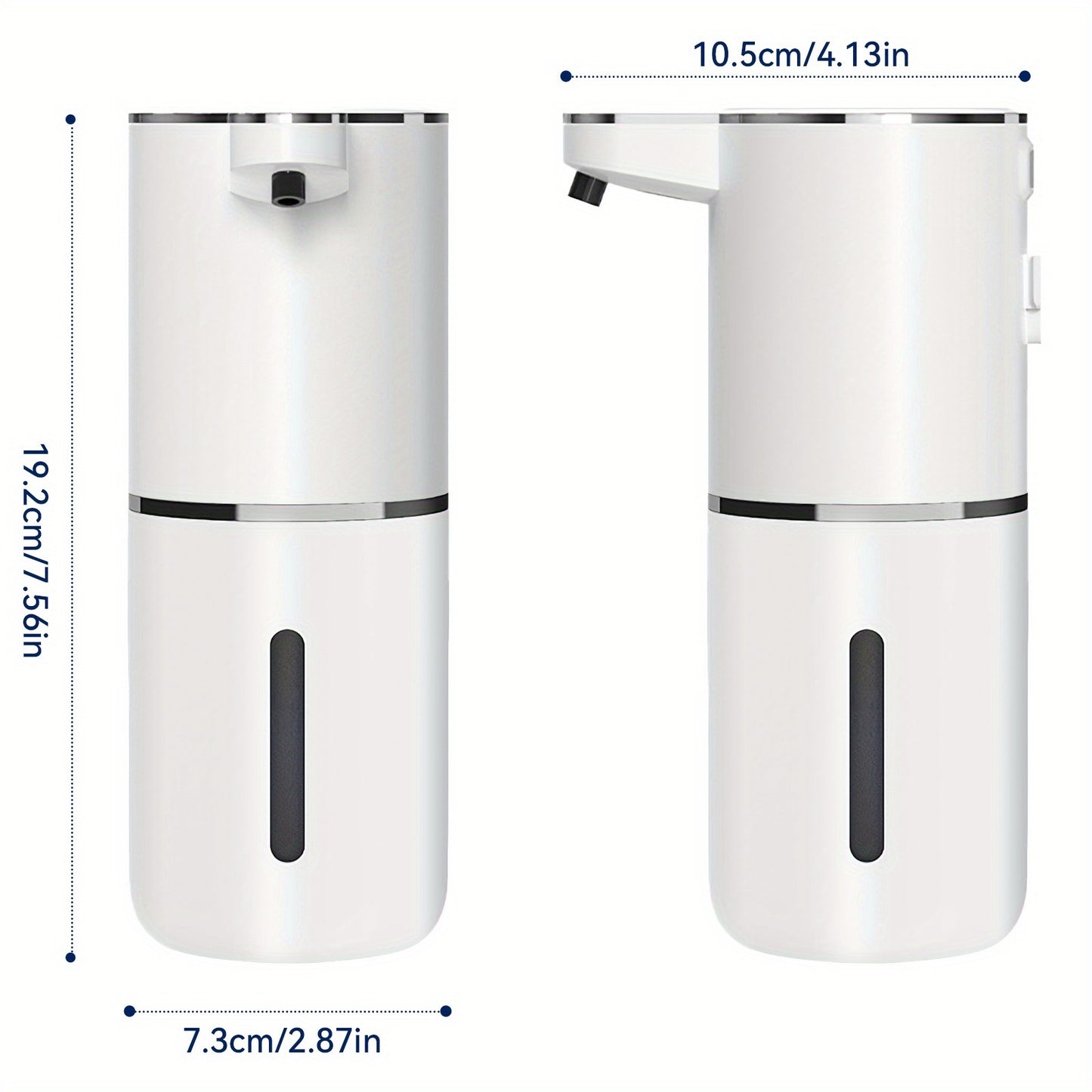 Automatic Touchless Foaming Soap Dispenser – 13.5oz, USB Rechargeable, 4-Level Adjustable