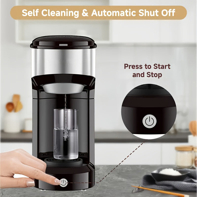Single-Serve Coffee Maker – For K-Cup & Ground Coffee, Built-in Water Tank, Compact Brewer