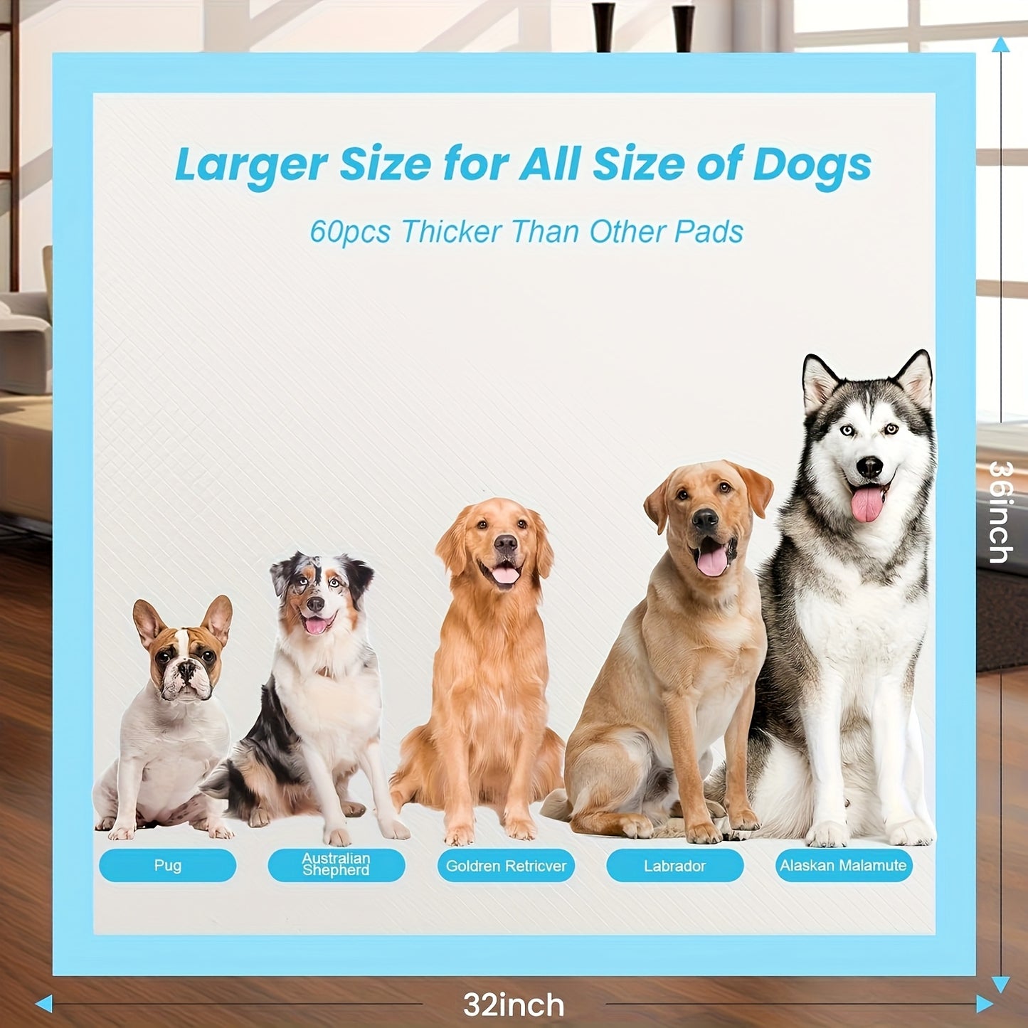 4XL Heavy Duty Dog Pee Pads – Fast Absorbing & Leak-Proof for Large Dogs