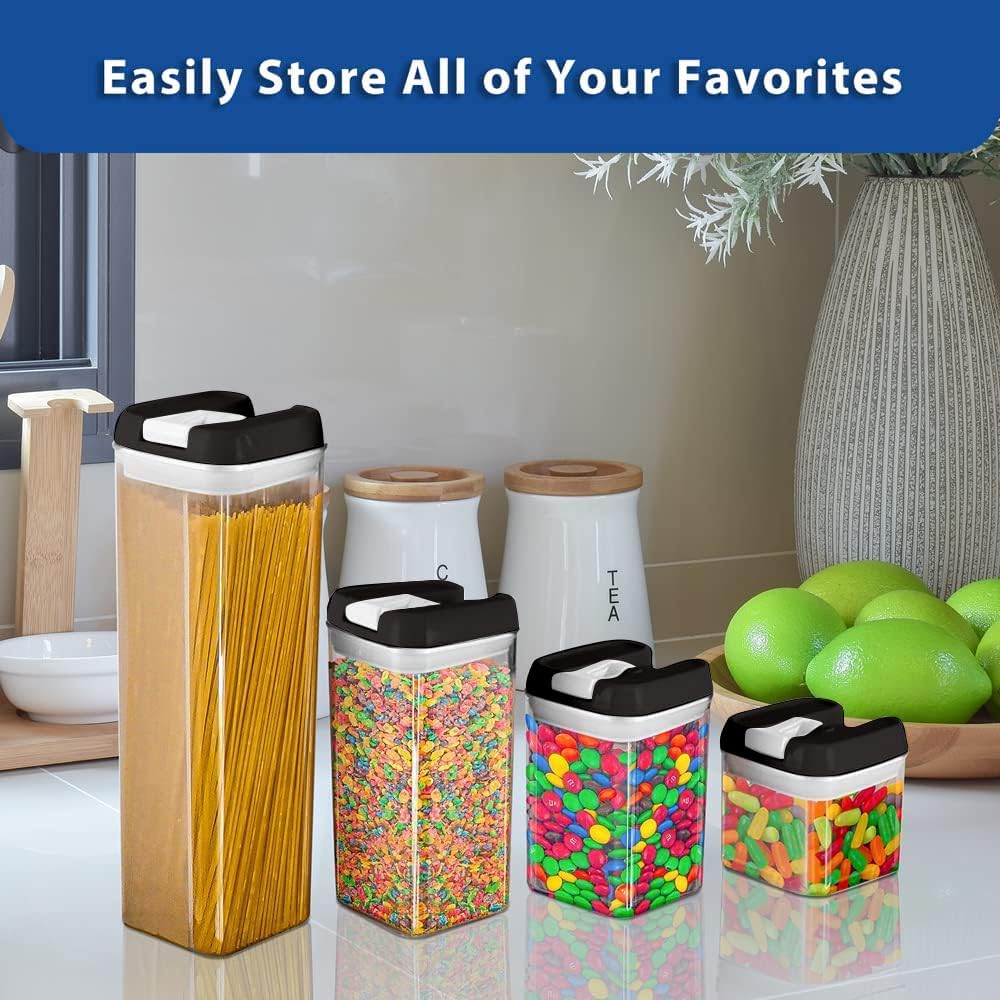 Pantry Organization 14 Pack Airtight Food Storage Containers BPA Free + Labels