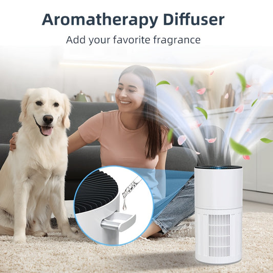 1650 Sq Ft H14 HEPA Air Purifier | PM2.5 Sensor, Aromatherapy & Quiet Sleep Mode