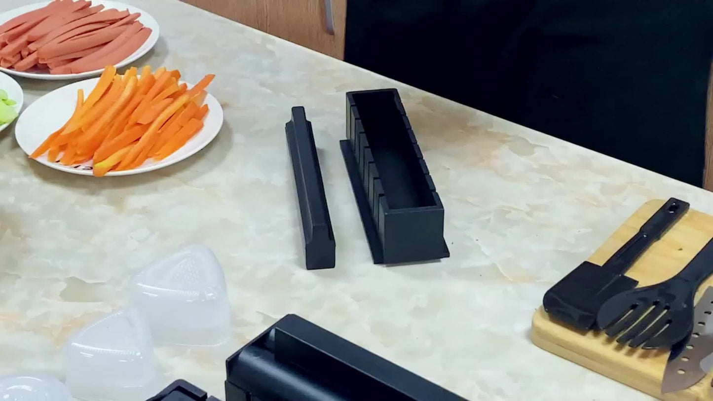 11-Piece Sushi Making Kit – Molds, Roller & Tools for Easy DIY Sushi at Home