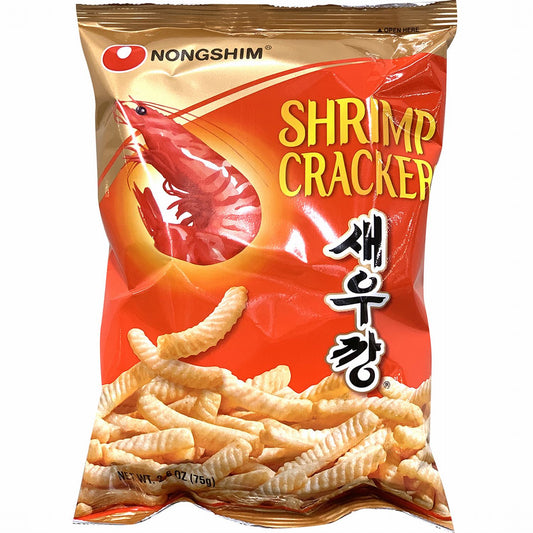 Nongshim Shrimp Cracker Snack 2.6oz × 10 Bags – Popular Korean Seafood Chips