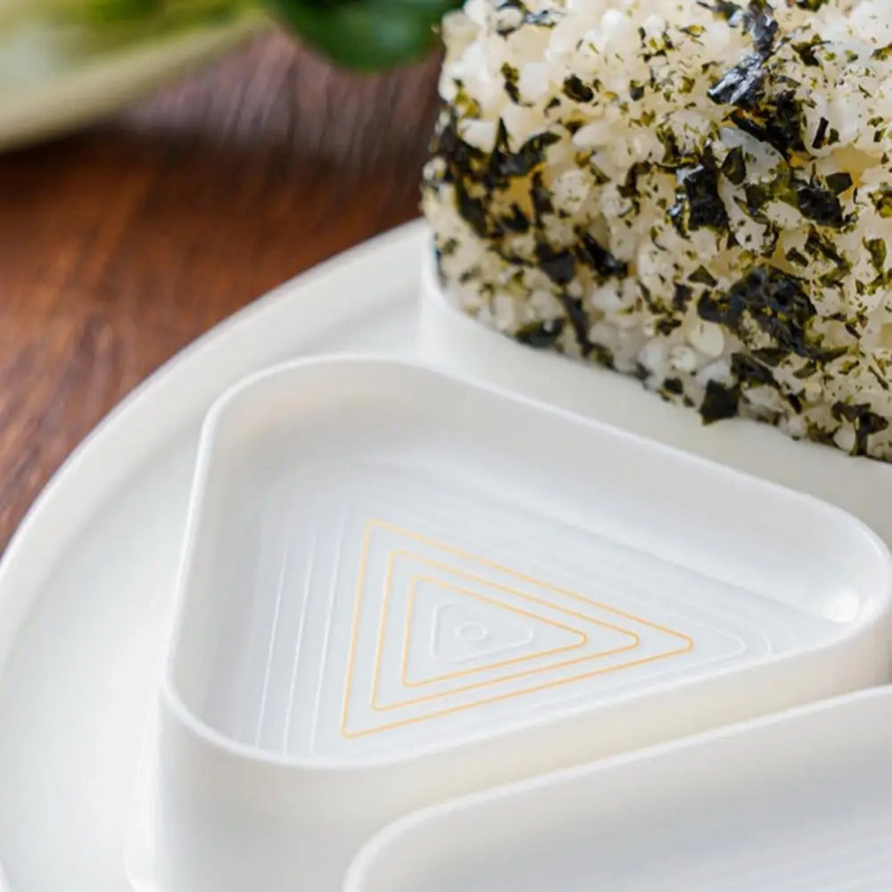 6-Grid Nonstick Japanese Onigiri Rice Ball Maker – DIY Triangle Sushi Mold for Bento